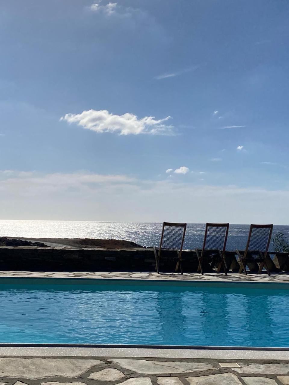 Sunset With Swimming Pool At Tzia Ligia (Kea)